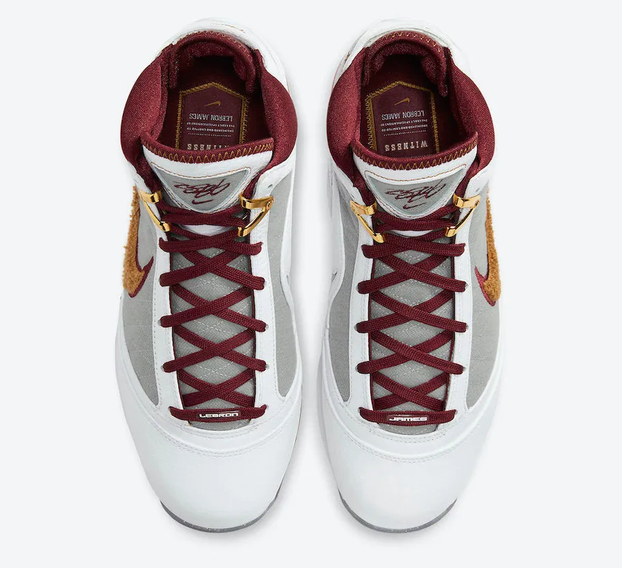 Nike Lebron VII QS White Bronze Team Red CZ8915-100