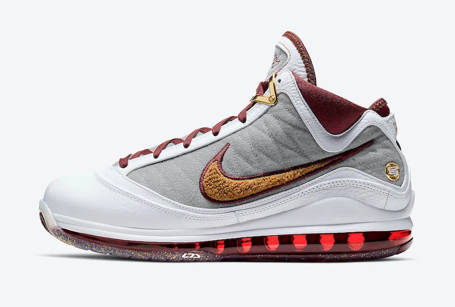 Nike Lebron VII QS White Bronze Team Red CZ8915-100