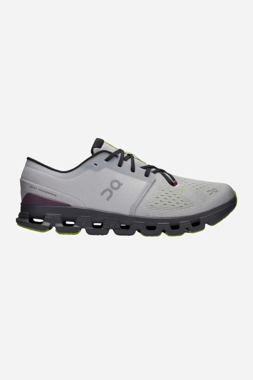 On Running Mens Cloud X 4 Sneakers in Glacier Eclipse