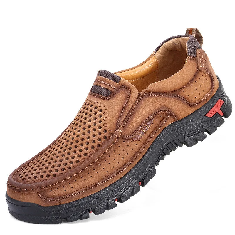 Outdoor Supportive and Comfortable Orthopedic Lace-up Men's Shoes