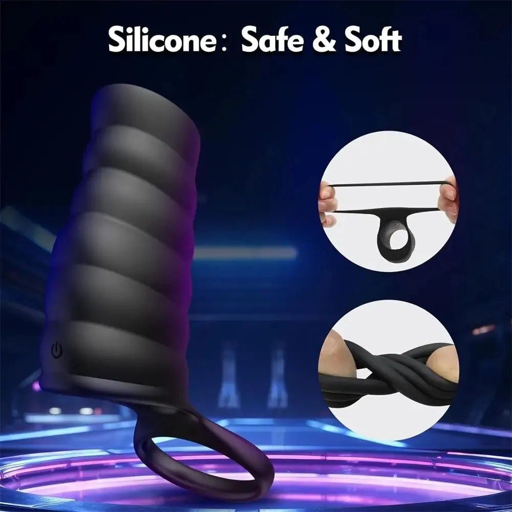 Oxballs Vibrating Penis Sleeve Enhancing Hardness & Long Lasting Cock Ring