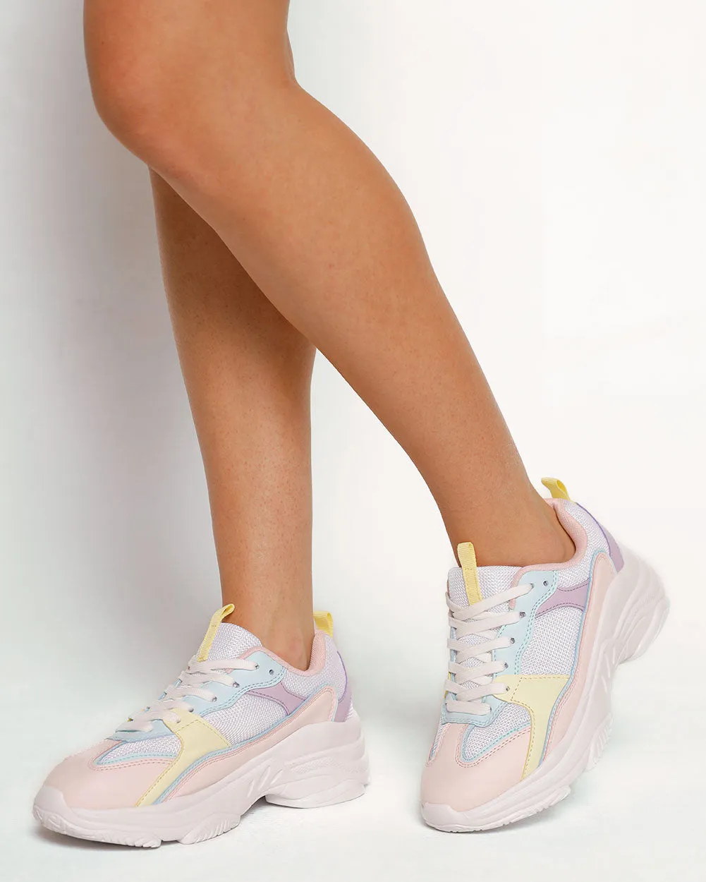 Pastel Pop Platform Sneakers