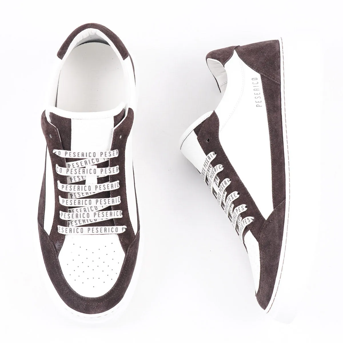 Peserico Leather and Suede Sneakers