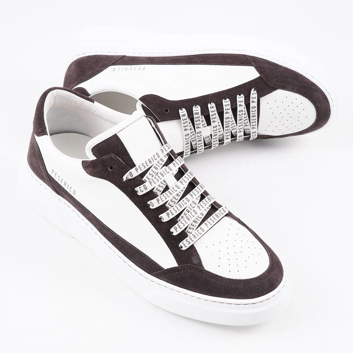 Peserico Leather and Suede Sneakers