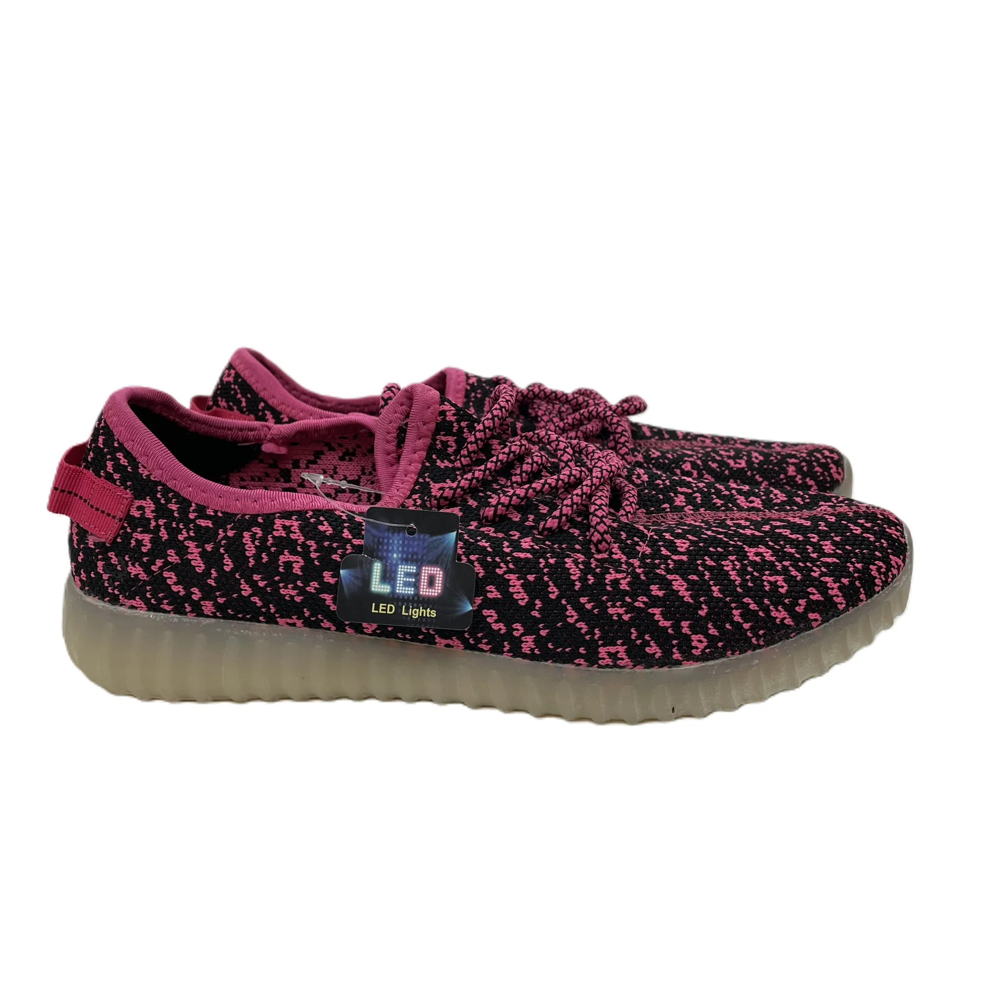 Pink Shoes Athletic By Q LED, Size: 8