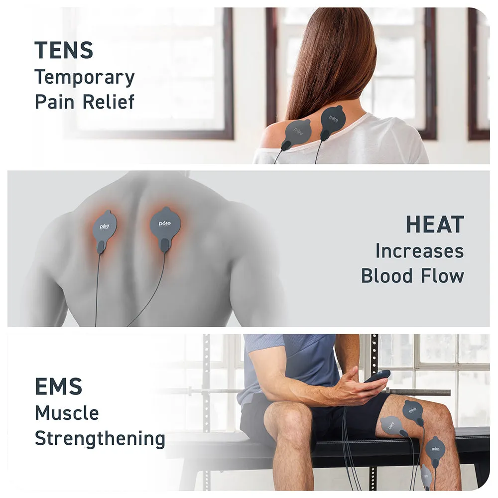 PurePulse™ Trio TENS & EMS Muscle Stimulator   Heat