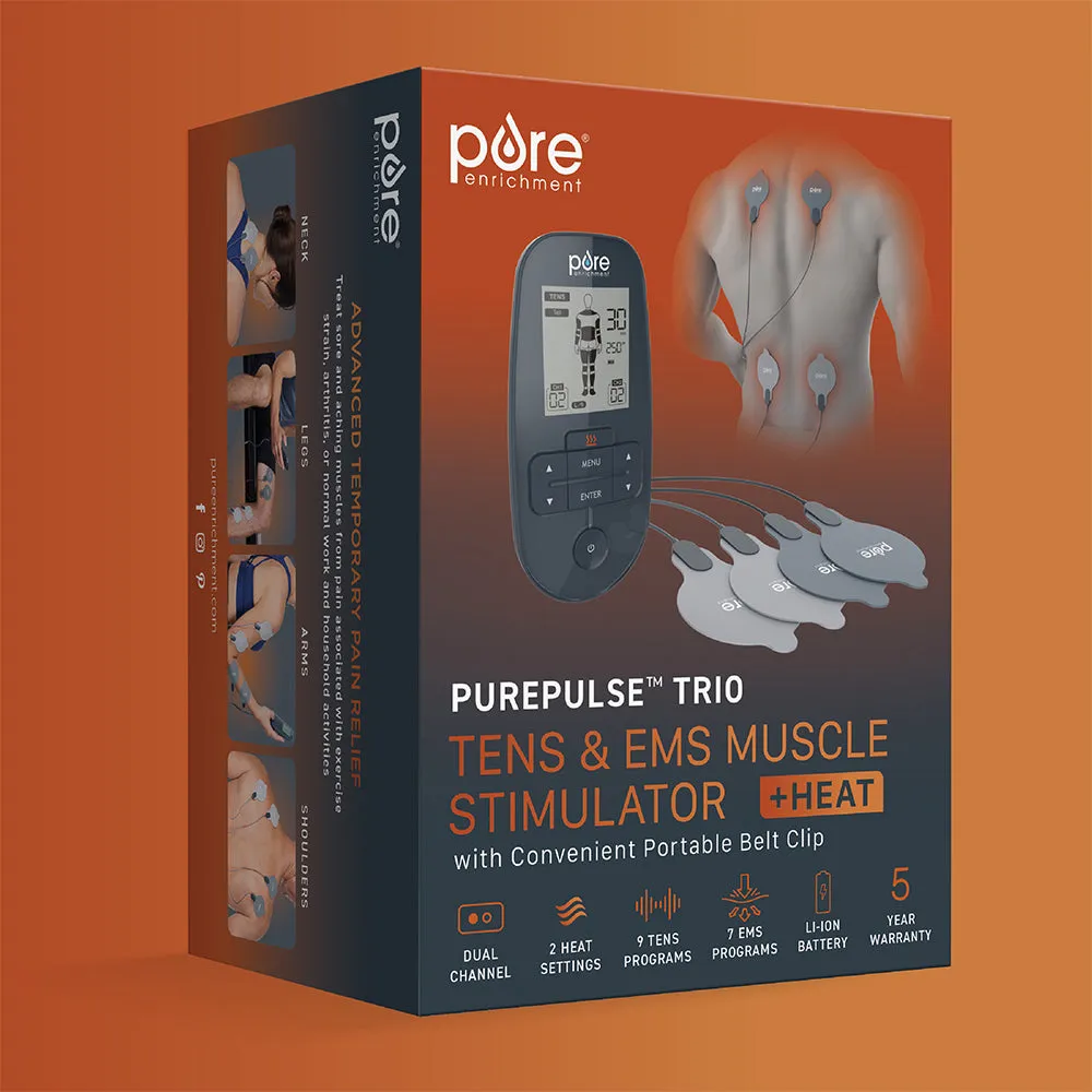 PurePulse™ Trio TENS & EMS Muscle Stimulator   Heat