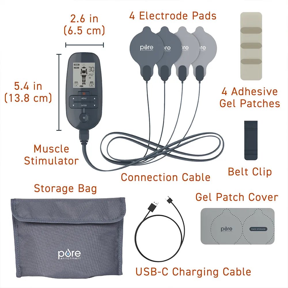 PurePulse™ Trio TENS & EMS Muscle Stimulator   Heat