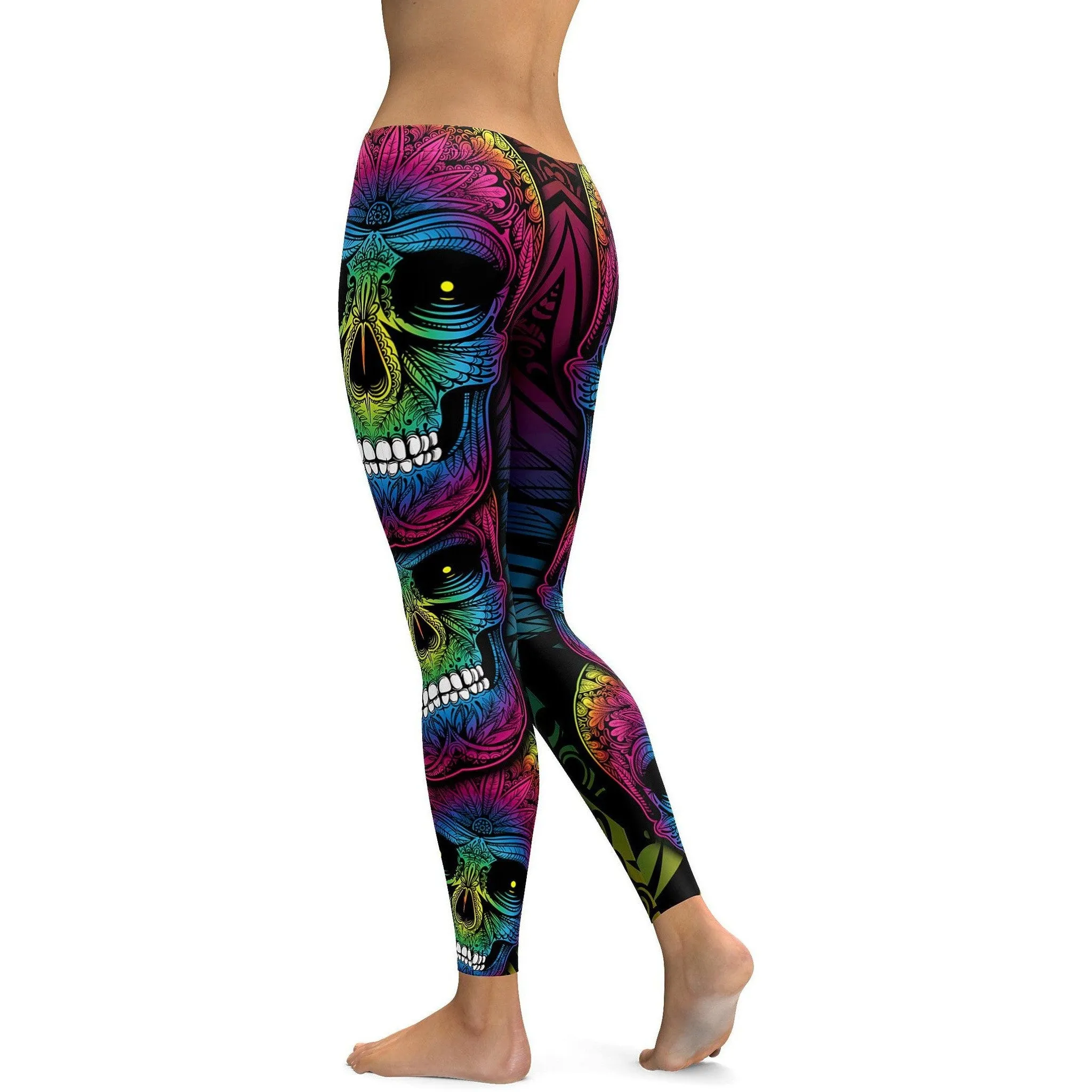 Rainbow Skull Leggings