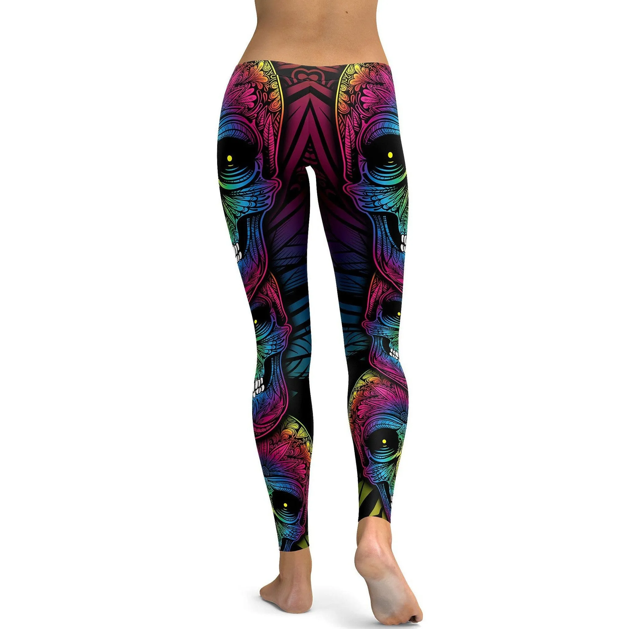 Rainbow Skull Leggings