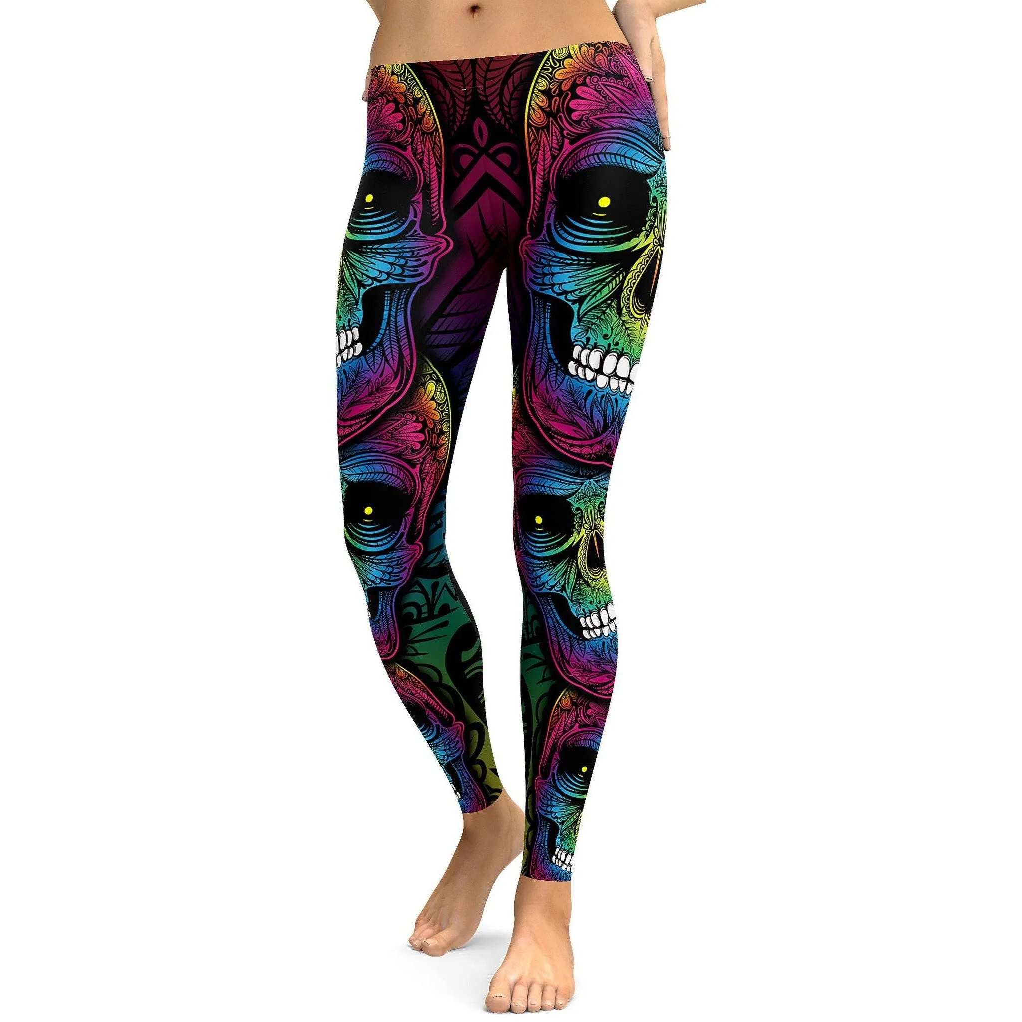 Rainbow Skull Leggings