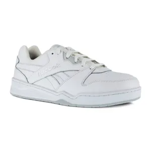 Reebok Men's Low Cut Bb4500 Work Sneaker Composite Toe Rb4161 In White And Grey