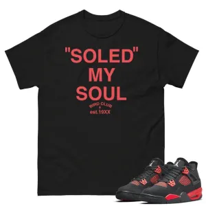 Retro 4 Red Thunder Soled Shirt