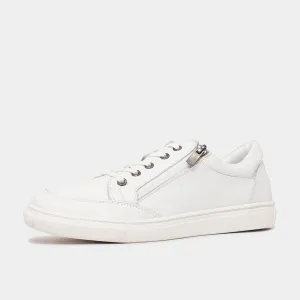 Ronnie All White Leather Sneakers