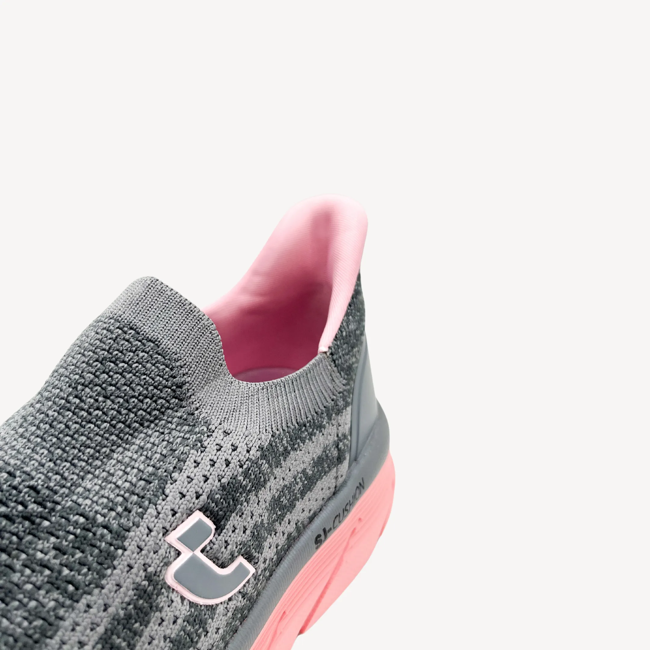 SJ Cushion Slip On Women Pink Grey