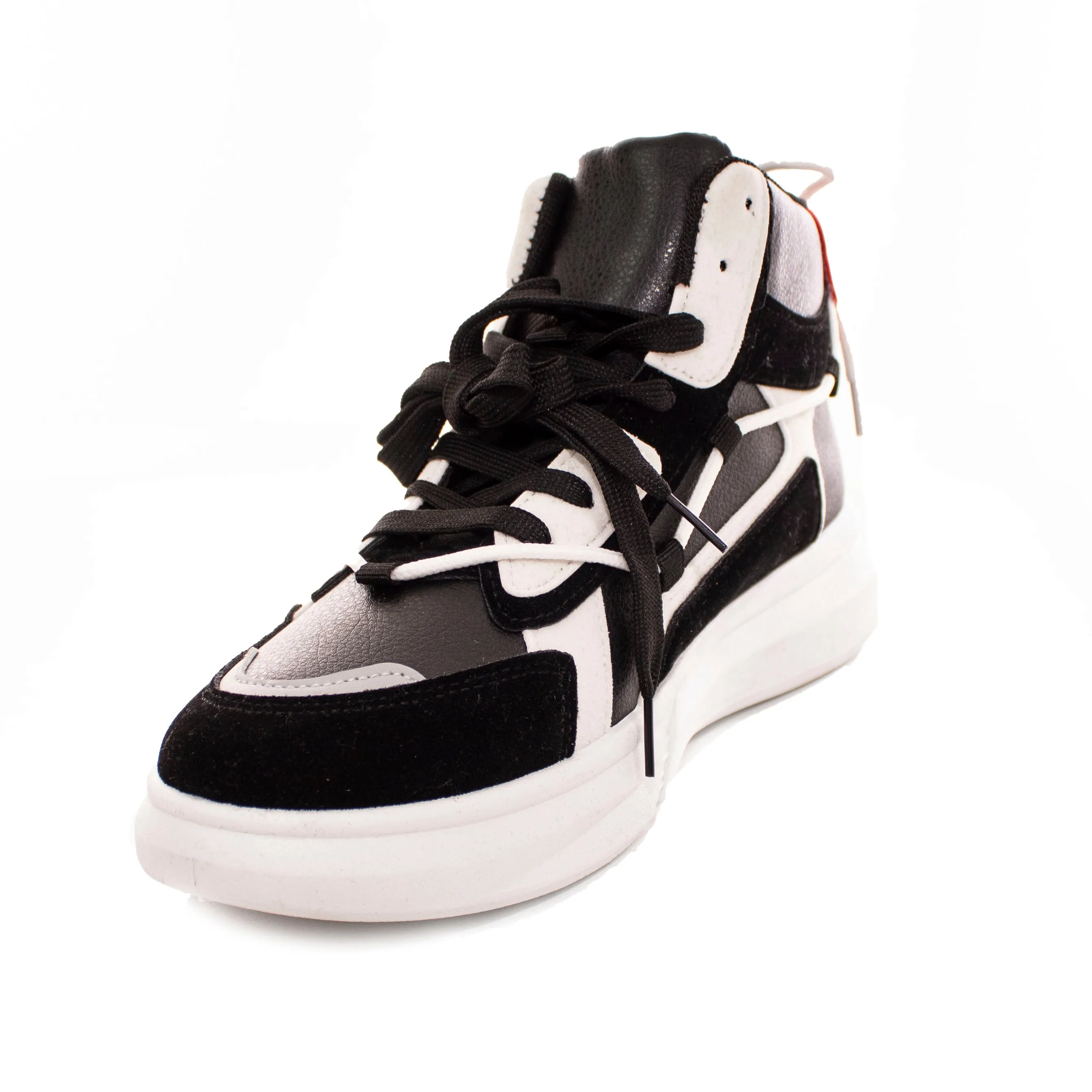 Sneakers Uomo Alta High Maori Suola In Gomma Nere