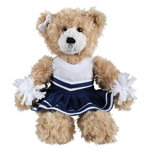 Soft Plush Stuffed Brandon Beige Teddy Bear with Cheerleader Outfit