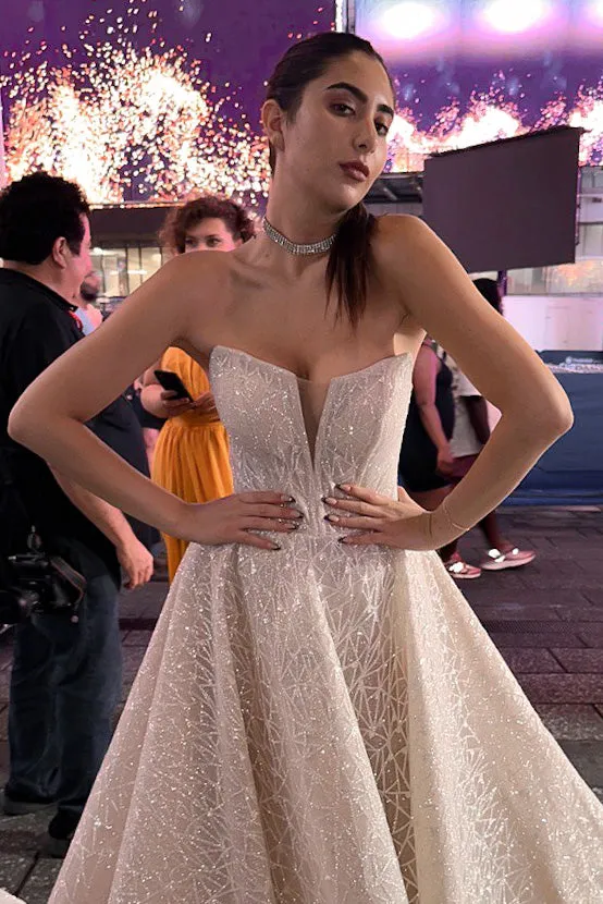 Sparkly Wedding Dress Waterfella