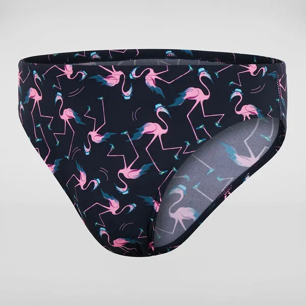 Speedo Mens Eco Flamingo Brief - Navy