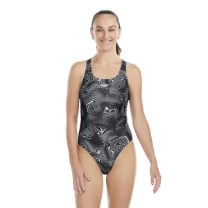 Speedo Wmnsallover Powerback-Black/Usa Charcoal