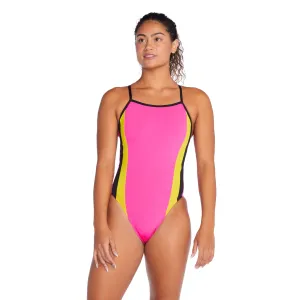 Speedo Women's Colorblock One Back One Piece Swimsuit