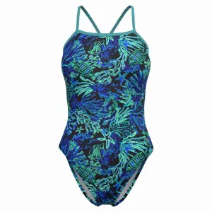 Speedo Women's Printed Twist Back One Piece Swimsuit