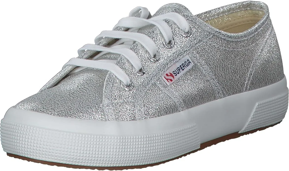 Superga Women's 2750-lamew Low-Top Sneakers, Silver