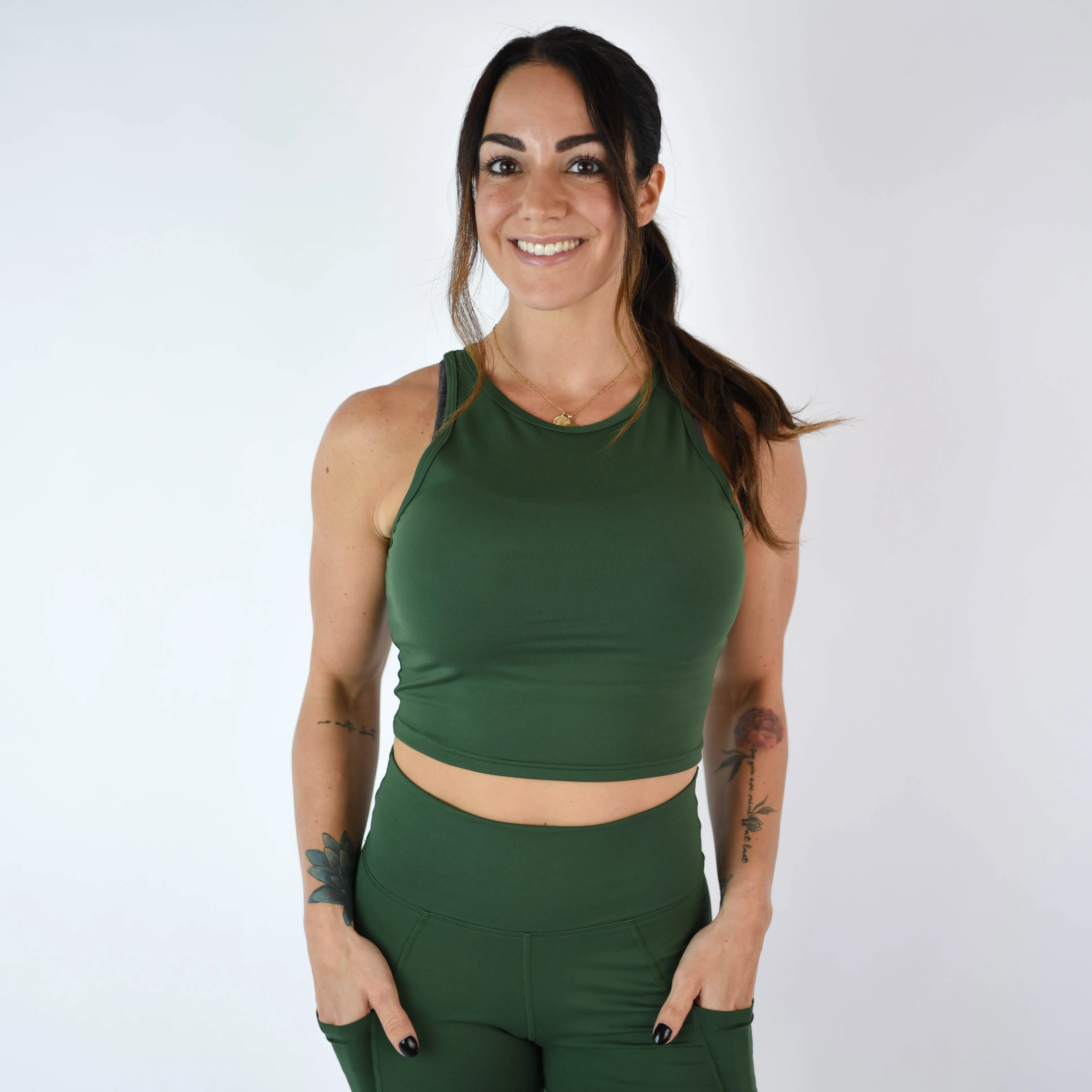 Tempo Crop Tank - Fitted