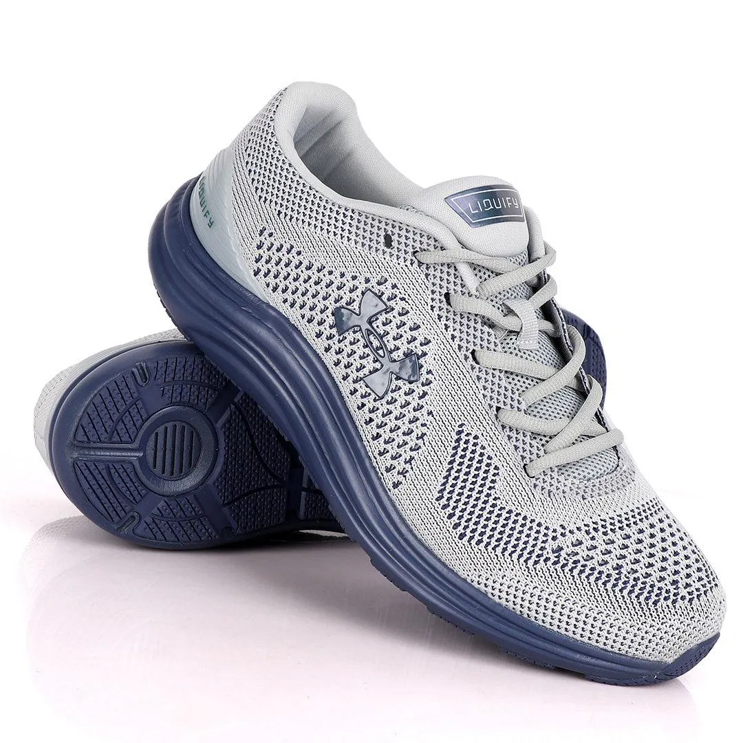 UA Charged Spark Light Grey/ Lake Blue Sneakers