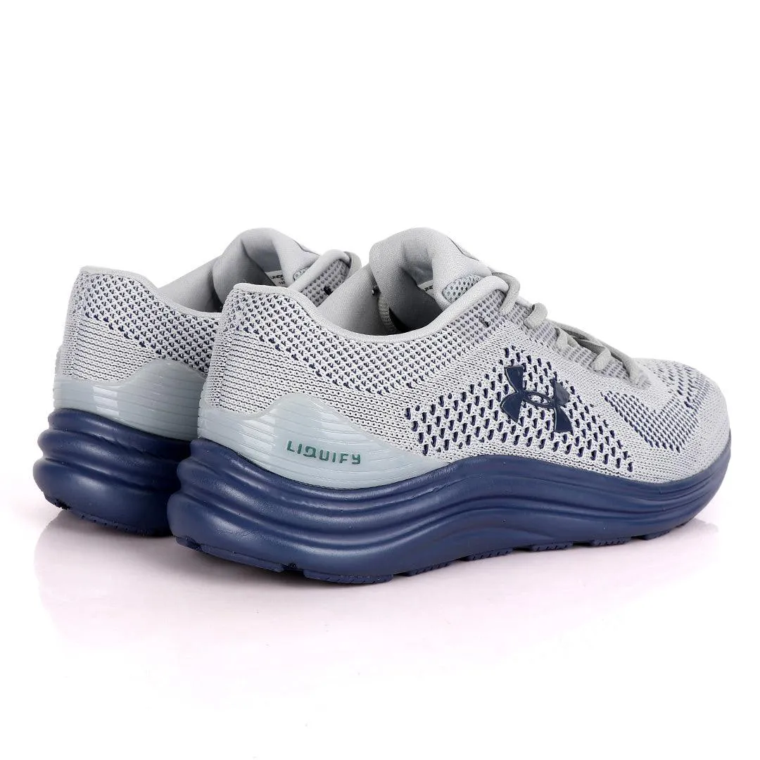 UA Charged Spark Light Grey/ Lake Blue Sneakers