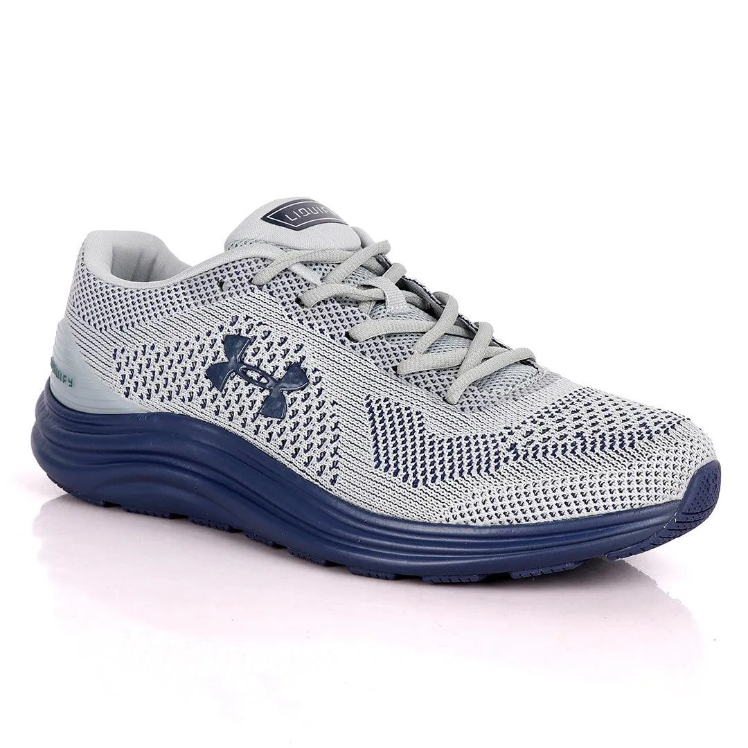 UA Charged Spark Light Grey/ Lake Blue Sneakers