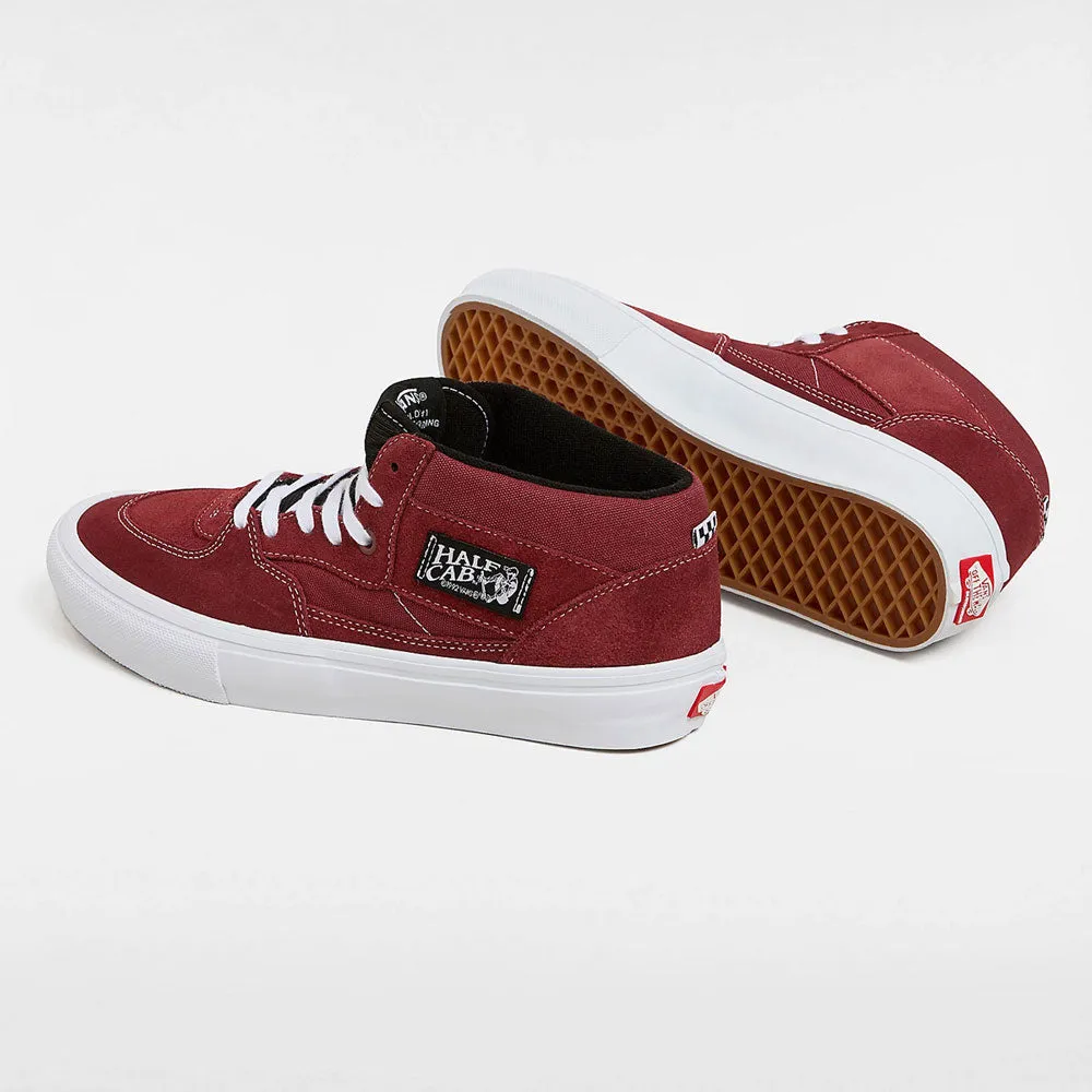 Vans 'Skate Half Cab' Skate Shoes (Burgundy / White)