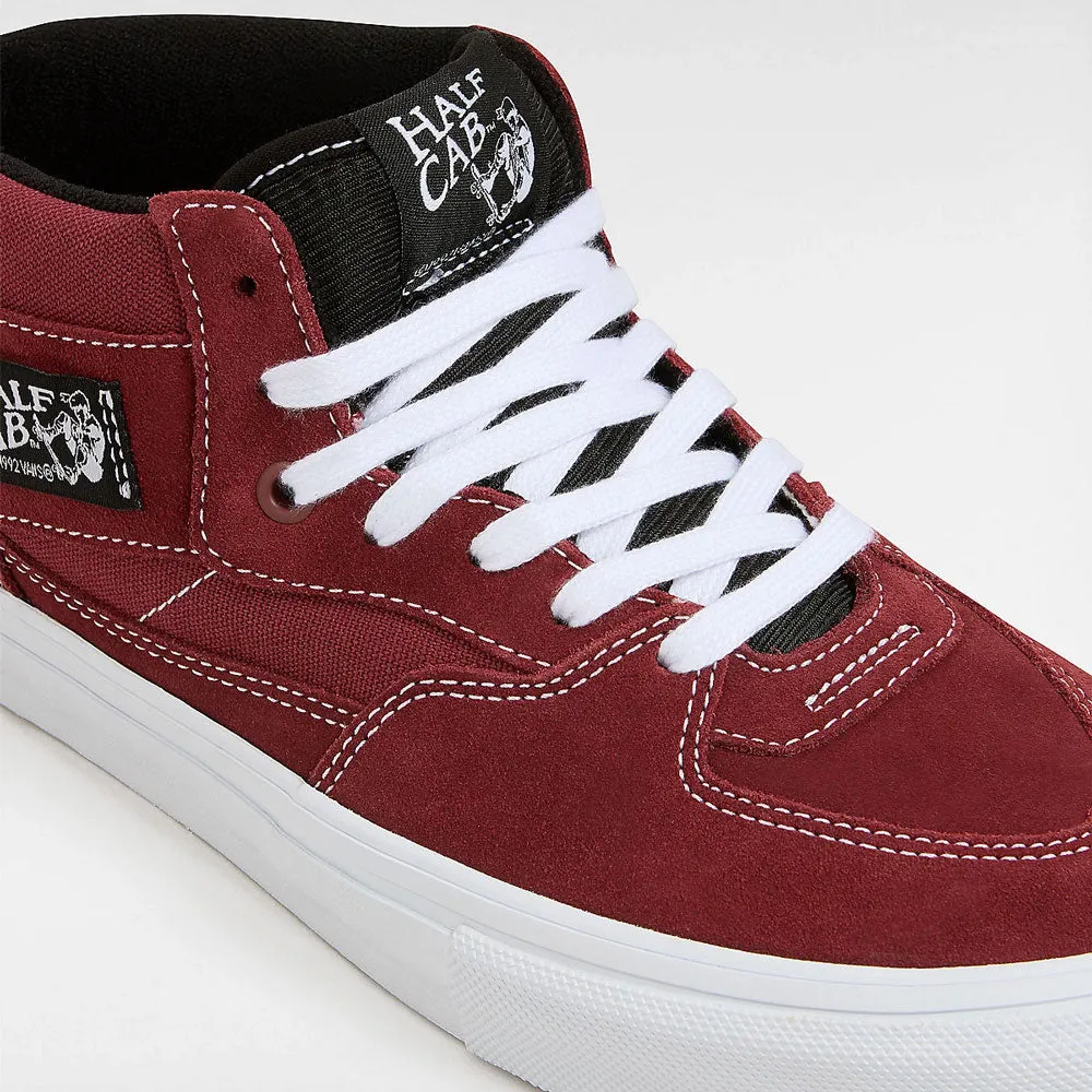 Vans 'Skate Half Cab' Skate Shoes (Burgundy / White)