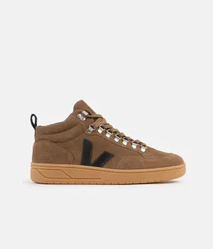 Veja Womens Roraima Suede Shoes - Brown / Black / Gum Sole