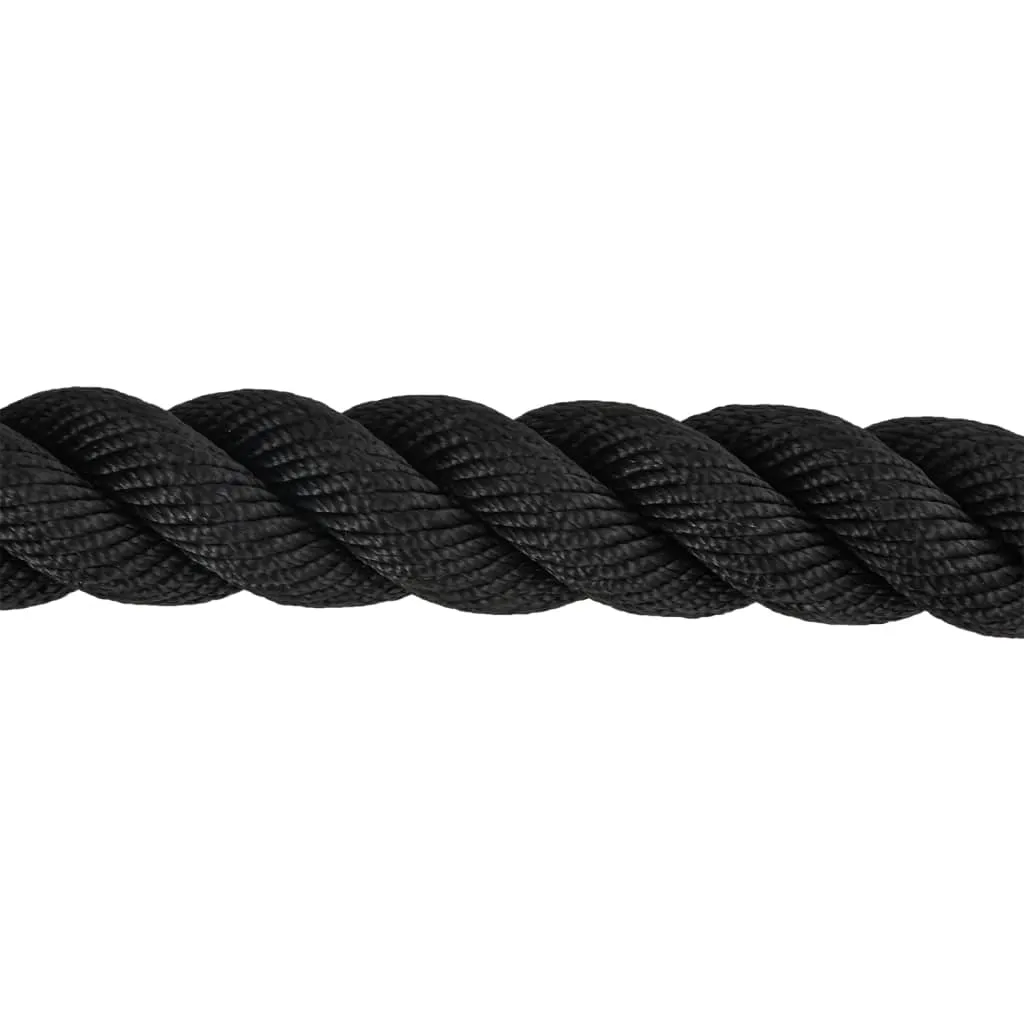 vidaXL Battle Rope Black 12 m 9 kg Polyester