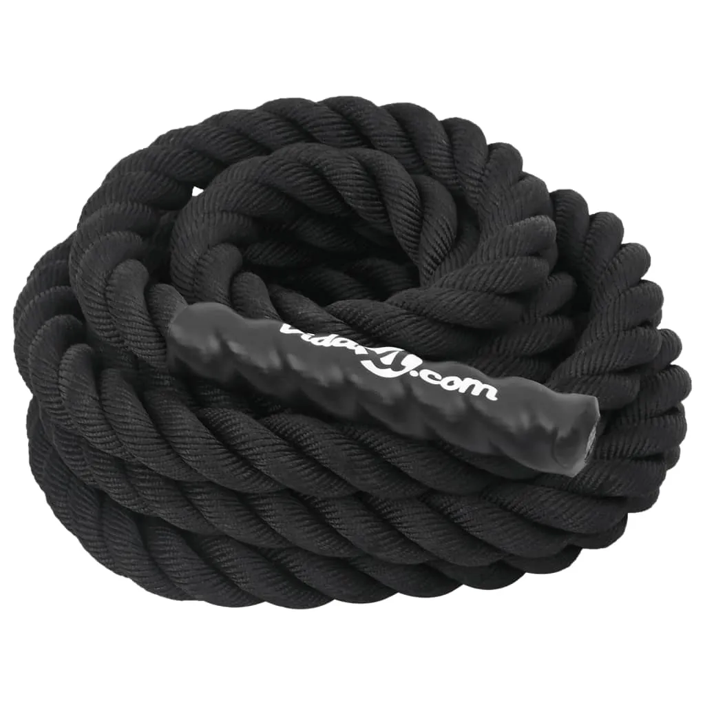 vidaXL Battle Rope Black 6 m 4.5 kg Polyester