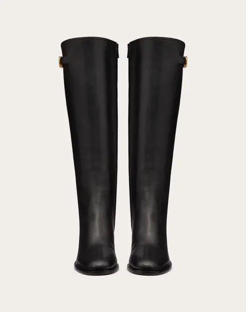 VLOGO SIGNATURE CALFSKIN BOOT 70MM