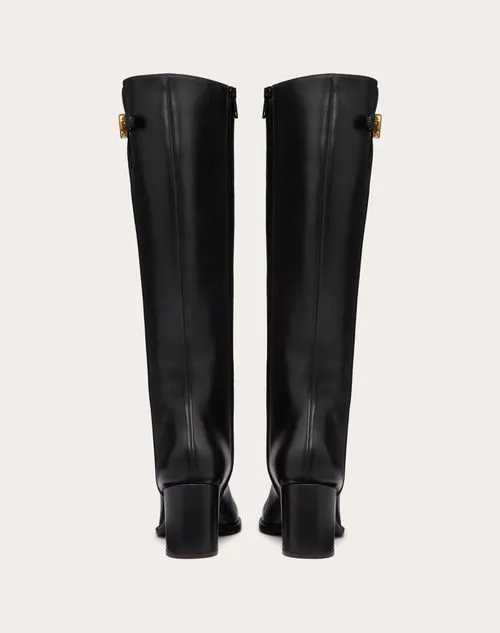 VLOGO SIGNATURE CALFSKIN BOOT 70MM