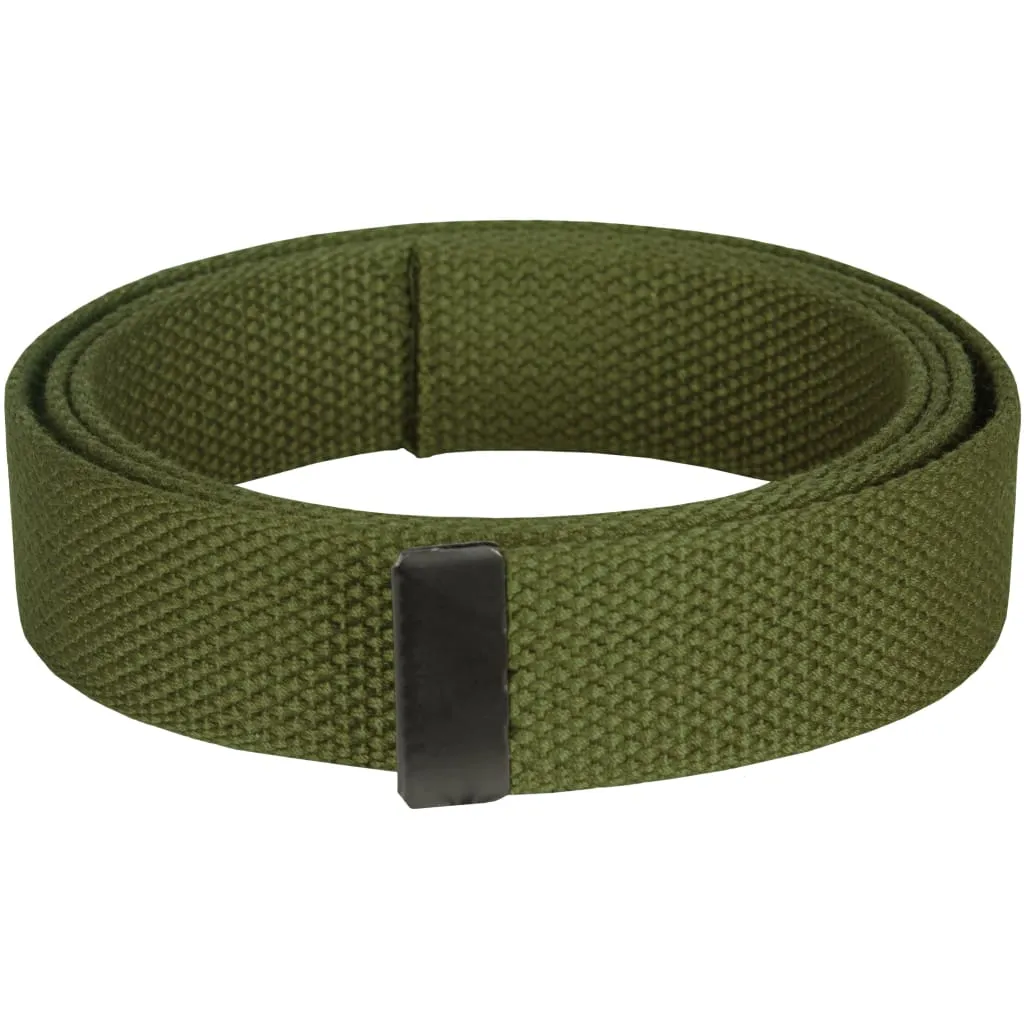 Web Belt with Black Open Face Buckle (Pack of 12)