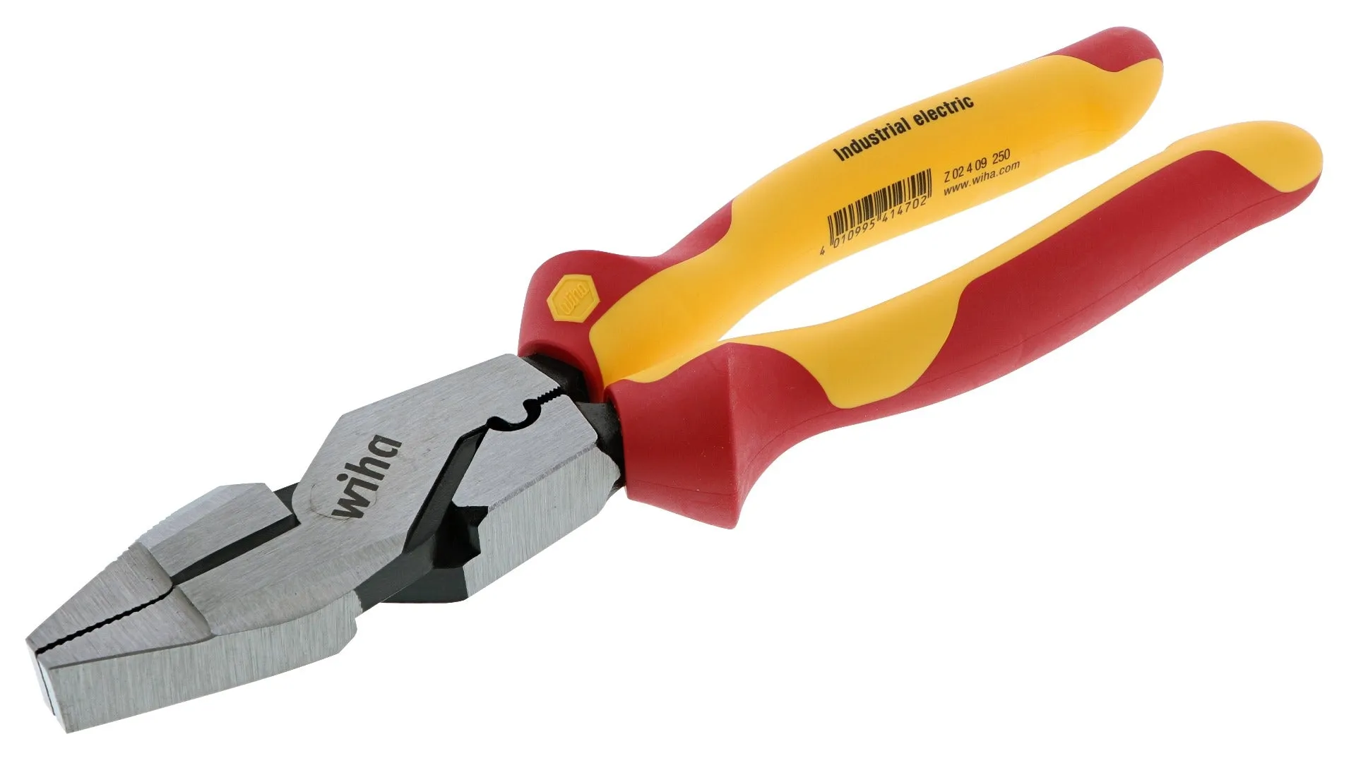 Wiha 32948 Insulated Industrial NE Style Lineman’s Pliers with Crimpers 9.5"