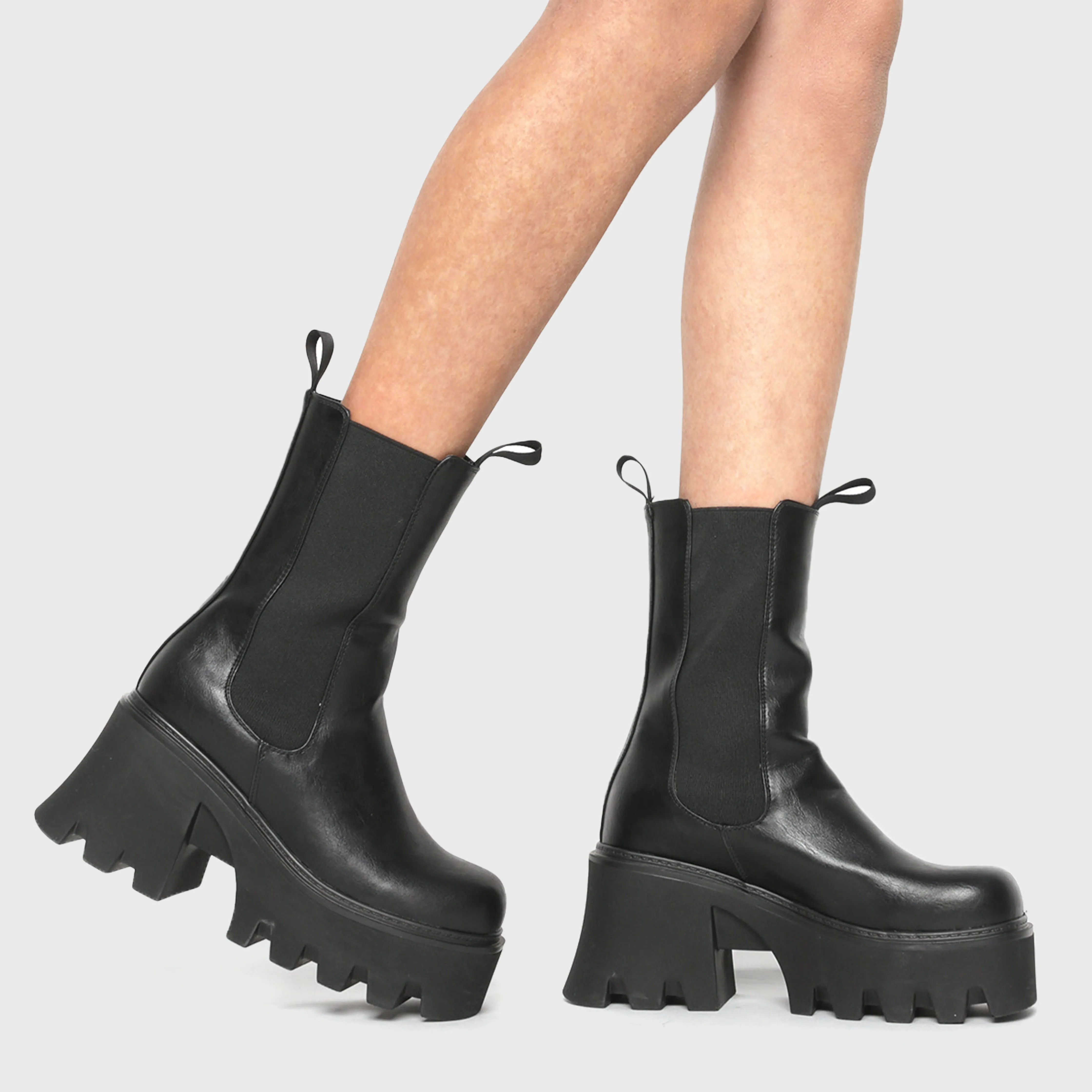 Wipe Out Chunky Platform Ankle Boots