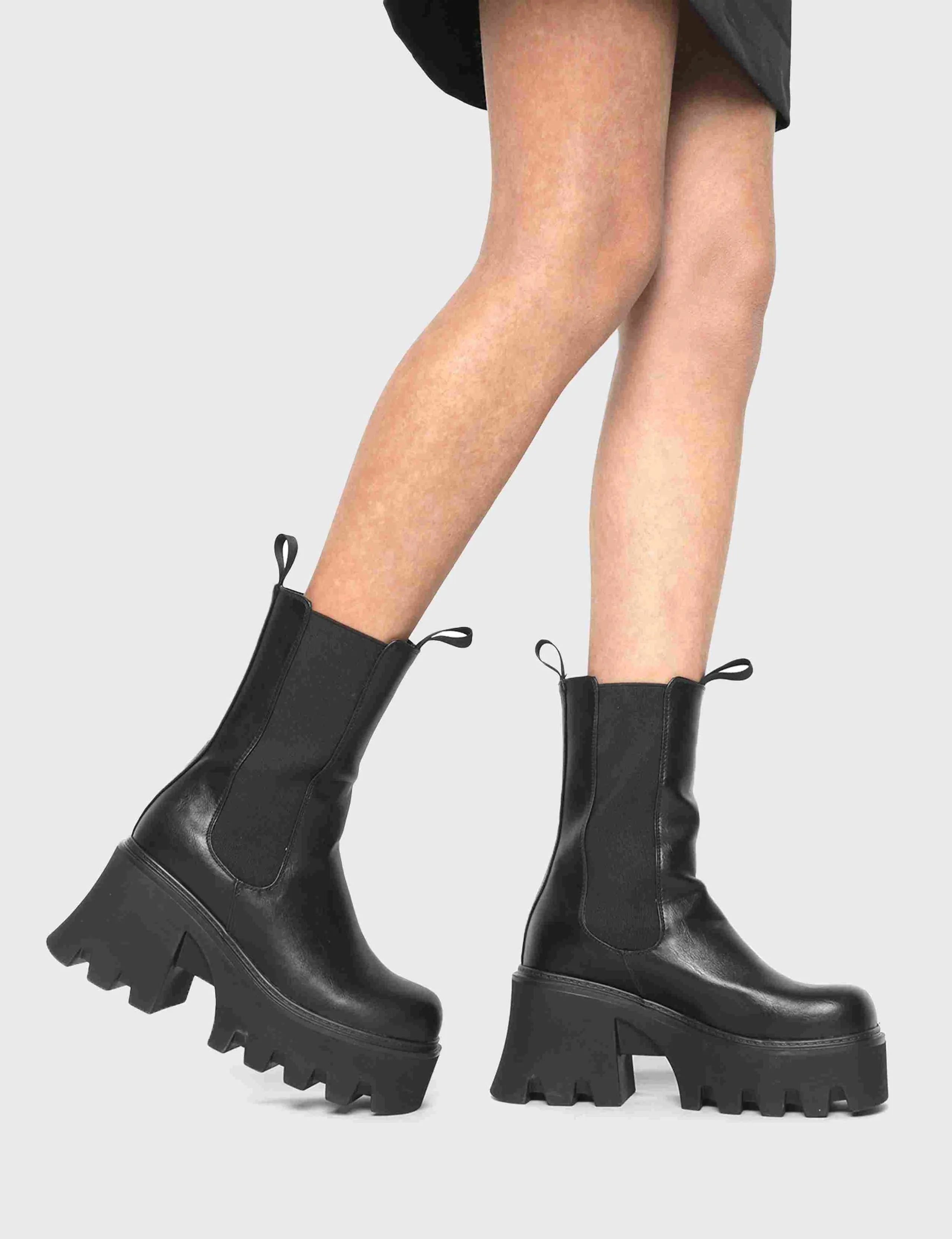 Wipe Out Chunky Platform Ankle Boots