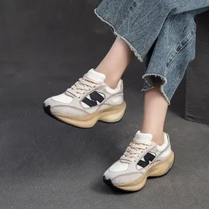 Women Fashion Breathable Thick Soled Casual Sneakers