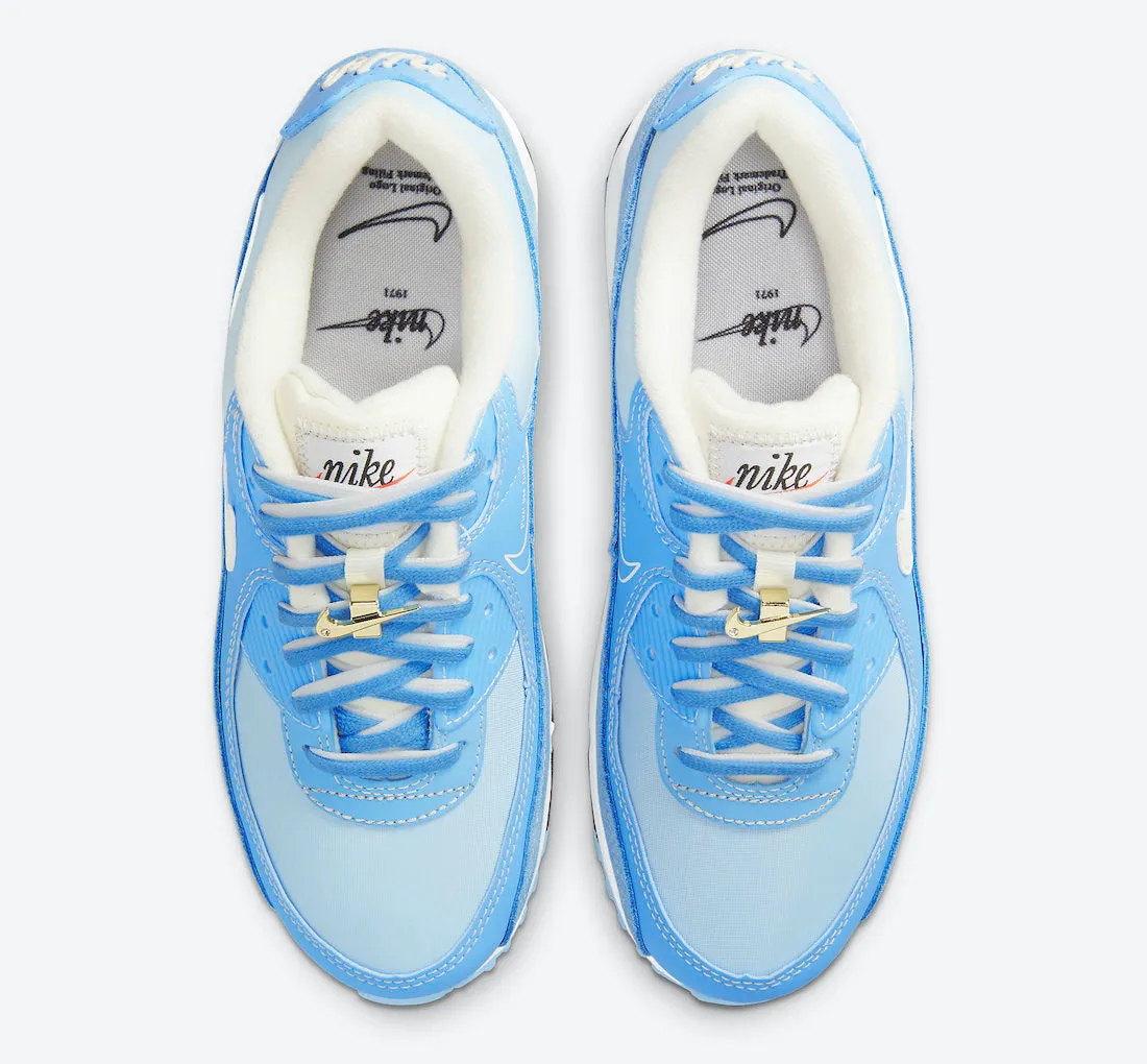 Women's Nike Air Max 90 SE University Blue Sail Ice Blue DA8709-400