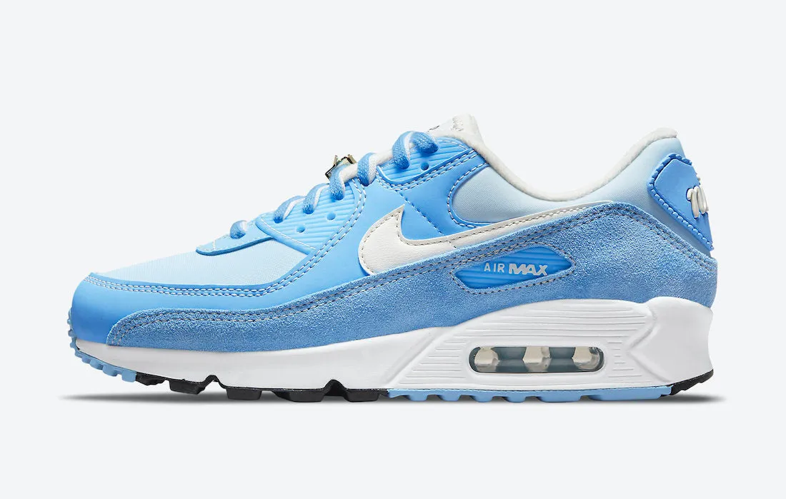 Women's Nike Air Max 90 SE University Blue Sail Ice Blue DA8709-400